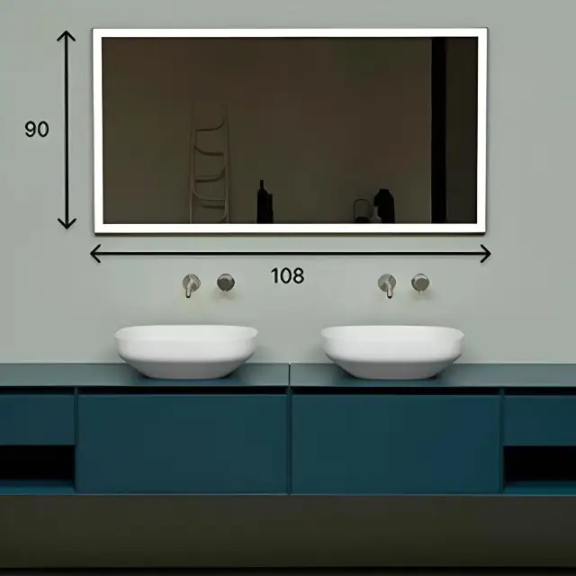 Зеркало для ванной Antonio Lupi VERTICE VERTICE90W.108 рамка-черная