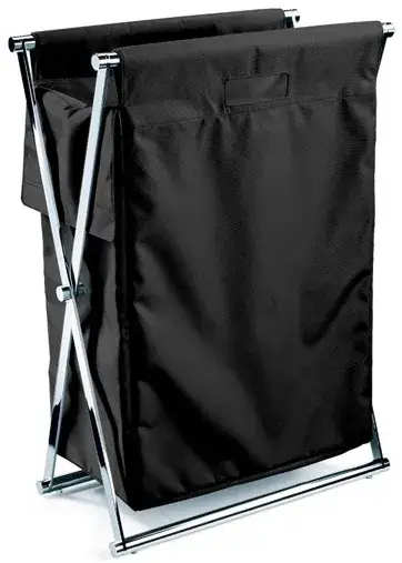 Корзина для белья Decor Walther CROSS WB 0507760 структура - хром, ткань - черный нейлон (black)