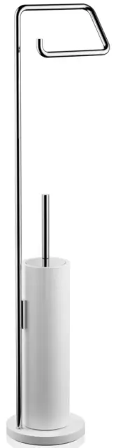 Ершик туалетный Decor Walther STONE SBK 0973554 хром/белый