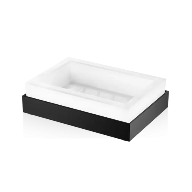 Мыльница Decor Walther CORNER CO STS 0562660 матовое стекло/черный матовый