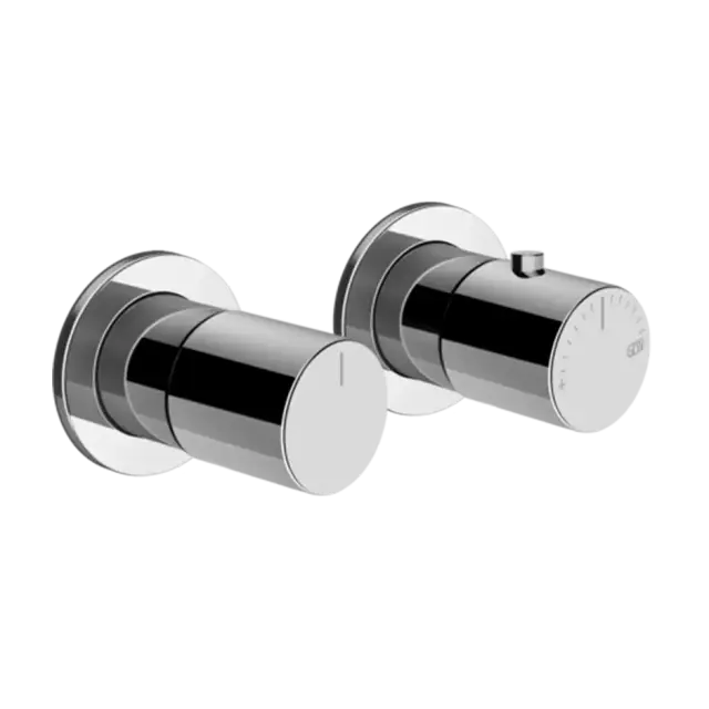 Внешняя часть встраиваемого термостата для душа на 2 позиции GESSI HABITO