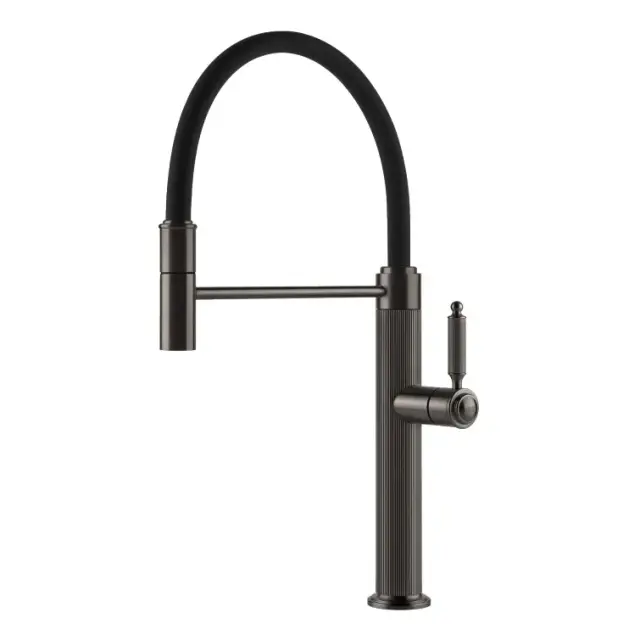 Смеситель для кухни Gessi VENTI20 60634#707 цвет-Black Metal Brushed PVD