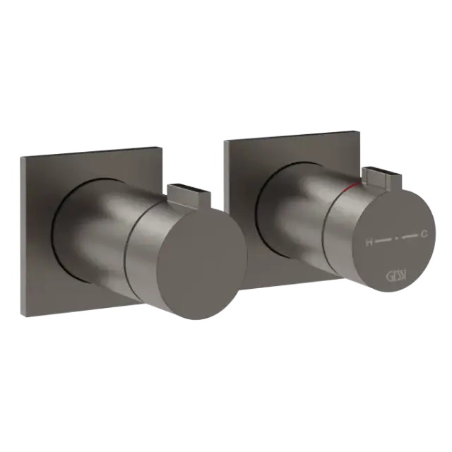 Термостат Gessi INVERSO 73034#707 цвет-black metal brushed PVD