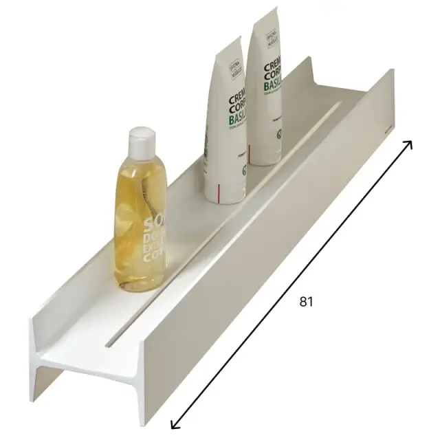 Полка для ванной Antonio Lupi LETTERAMUTA LEMUD110.81 цвет-BIANCO GOFFRATO-506