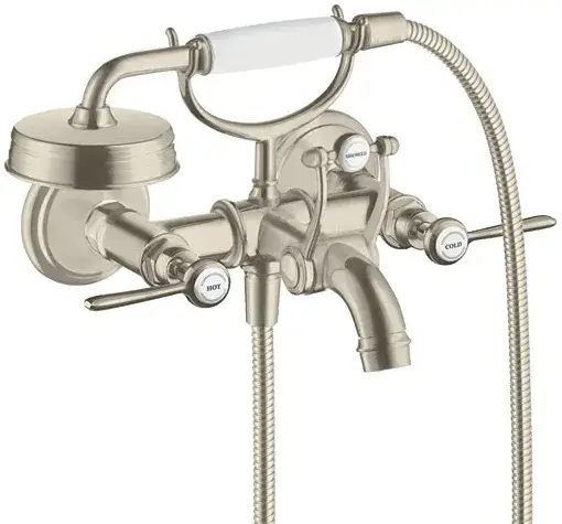 Смеситель для ванны AXOR Montreux 16551820 шлифованный никель