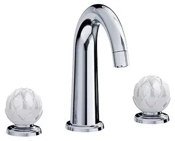 Смеситель для раковины Jorger BELLEDOR 631.30.300.000-31 хром, ручки белый фарфор