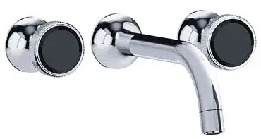 Смеситель для раковины Jorger Valencia 638.30.360.000-12 хром/черный хрусталь