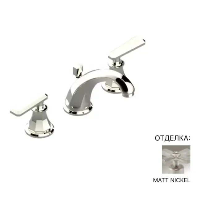 Смеситель для раковины THG TRADITION WITH LEVER A58.C01.152 Matt nickel