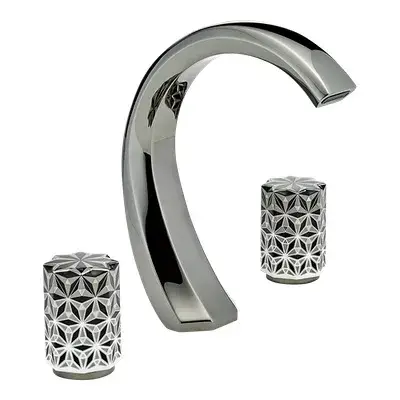 Смеситель для раковины THG Nihal porcelaine U2P.D24.151 чёрный никель (D24)