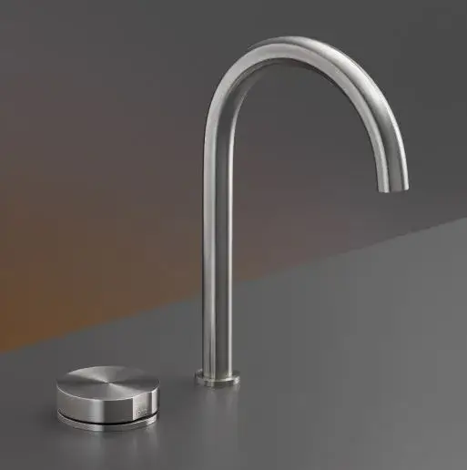 Смеситель для раковины CEA Giotto GIO21NS сталь матовая/американский орех