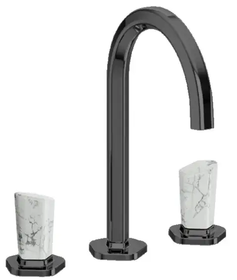 Смеситель для раковины Jorger SHADÓ 635.30.300.095-51 цвет-nerz, ручки-белая бирюза