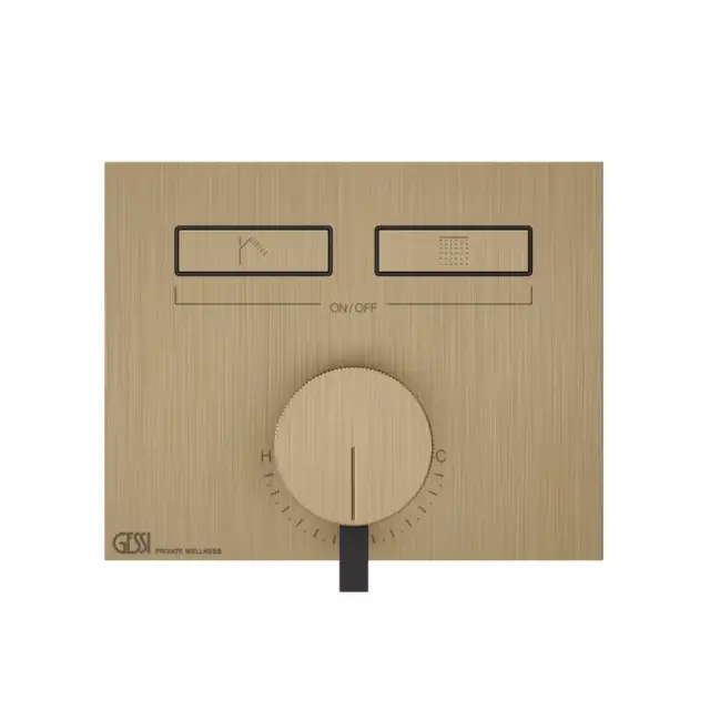 Смеситель для душа Gessi HI-FI 63079#726 Warm Bronze Brushed PVD