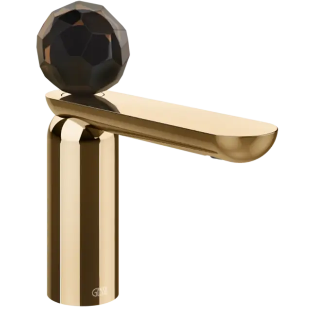 Смеситель для раковины Gessi Perle 74202#735 цвет-Warm Bronze PVD/муранское стекло Sfaccettato