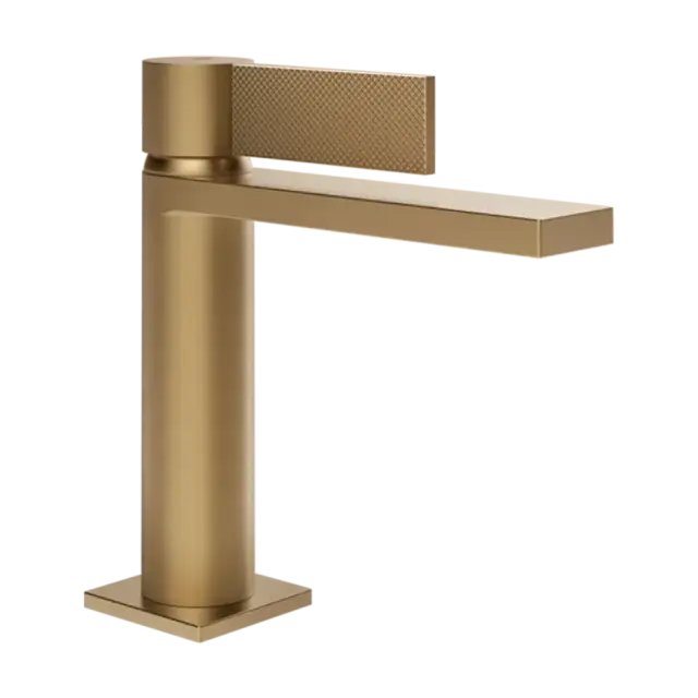 Смеситель для раковины Gessi INVERSO DIAMANTATO 73602#726 цвет-Warm Bronze Brushed PVD
