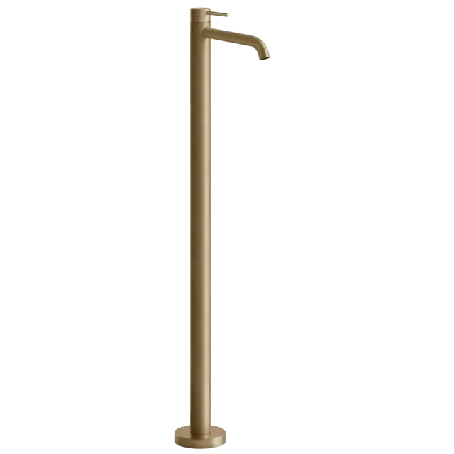 Смеситель для раковины Gessi 316 FLESSA 54097#727 цвет-браш.латунь PVD