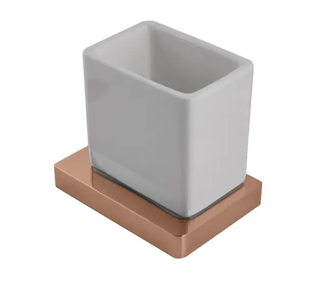 NOKEN LOUNGE Стакан настенный, белый/медь