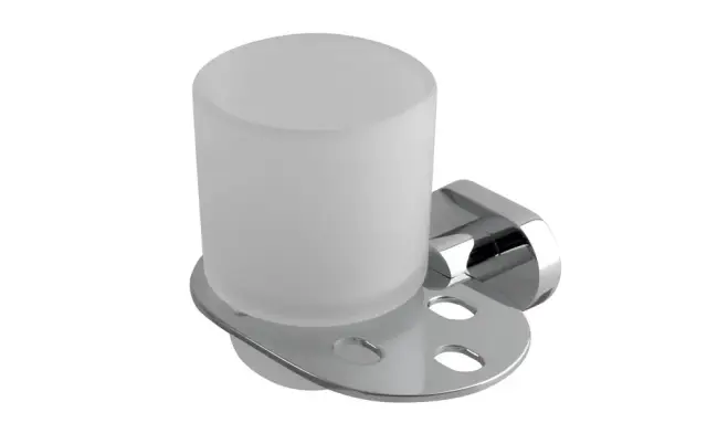 NOKEN NANTES Стакан настенный, стекло/хром