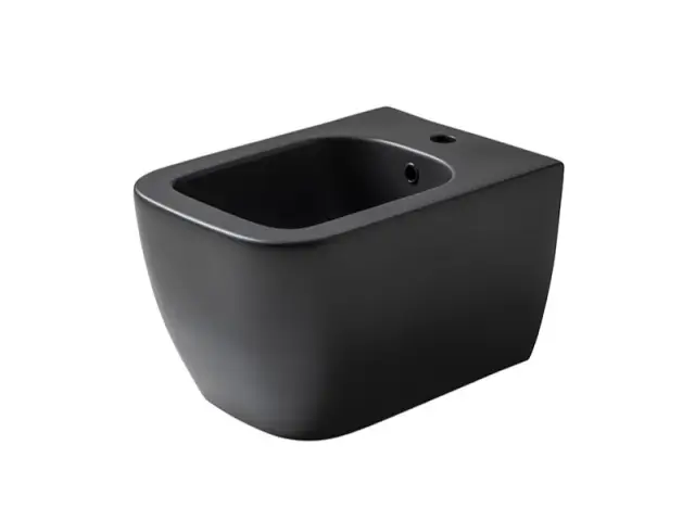 NOKEN LOUNGE Биде подвесное с креплениями, чёрный