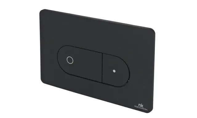 NOKEN OVAL Клавиша для двойного смыва, чёрный