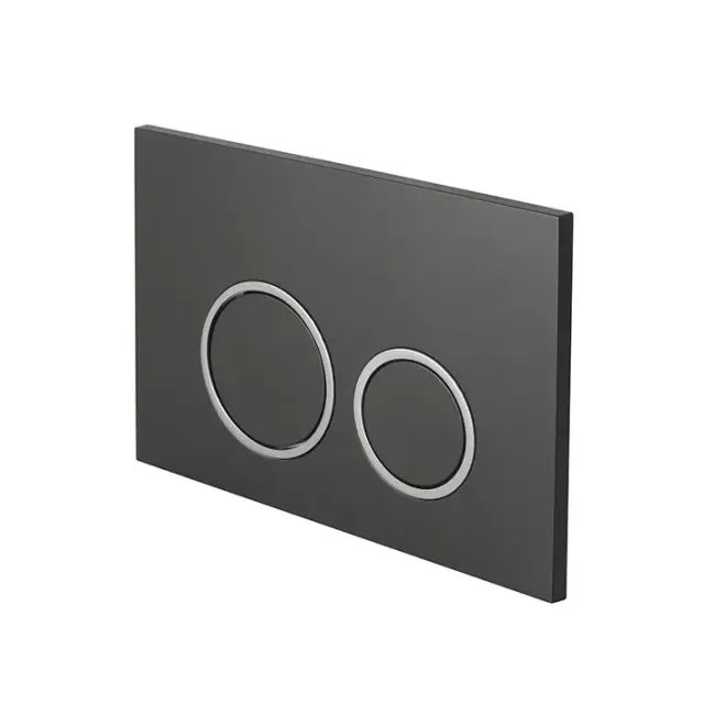 NOKEN i-Comfort RONDO Клавиша двойного смыва, чёрный/хром