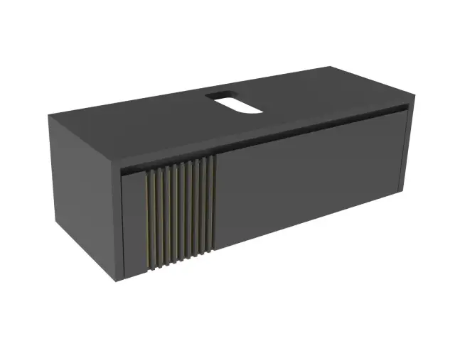 NOKEN ARQUITECT Тумба подвесная с 1 ящиком, 120x45x38 см, черный матовый Fenix