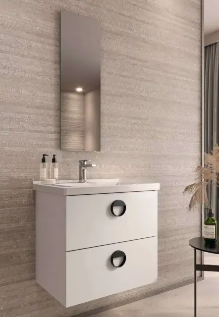 NOKEN PACK NK CONCEPT 65 CM Комплект мебели со смесителем и зеркалом, белый/хром