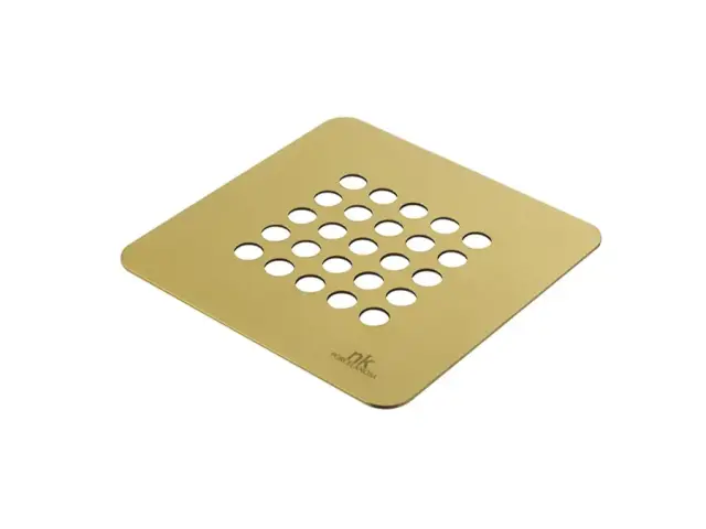 NOKEN Металлическая решетка для душевых поддонов Slate, LEI, браш. золото