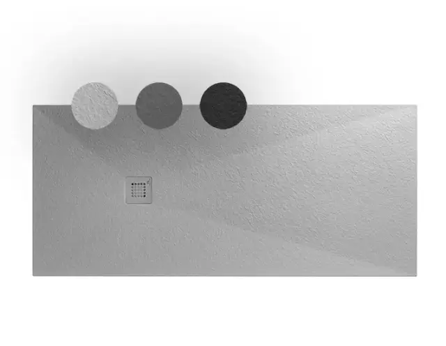 NOKEN SLATE Поддон из минерального литья с фактурной поверхностью, B1701 - 1800xA801 - 900х30h мм