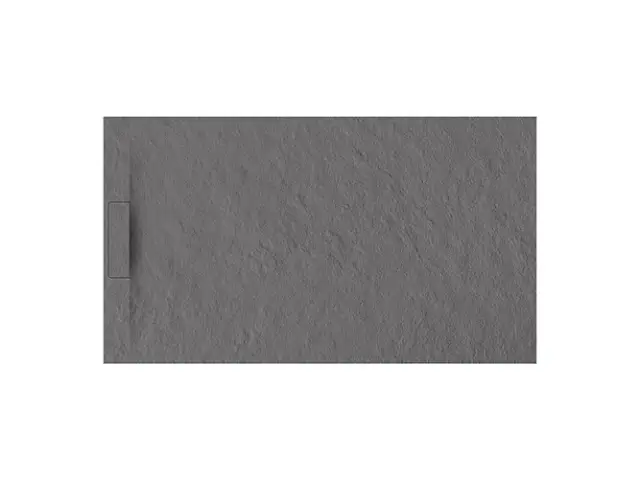 NOKEN UNSEEN Поддон из минерального литья с фактурной поверхностью, 140x80х2,5h см, серый