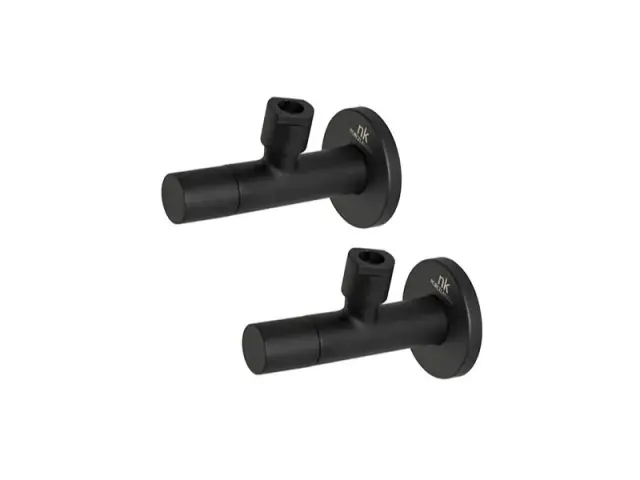 NOKEN HOTELS Набор вентилей подключения смесителя G3/8-G1/2, Чёрный матовый