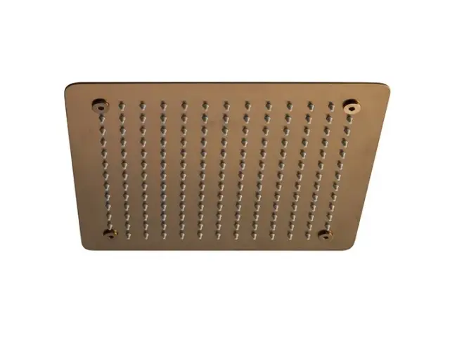 NOKEN LOGIC Верхний душ встраиваемый в потолок Square 30 см, 9 л/мин, браш. медь