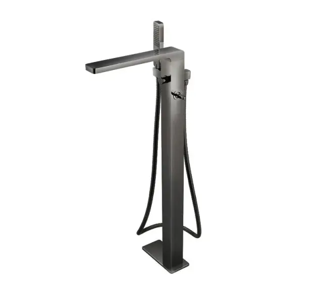 NOKEN LOUNGE Однорычажный смеситель для ванны/душа монтируемый в пол, титан