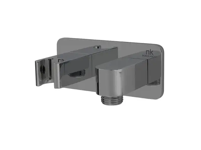 NOKEN LOUNGE Держатель ручного душа с подводом воды, связь 1/2”, титан