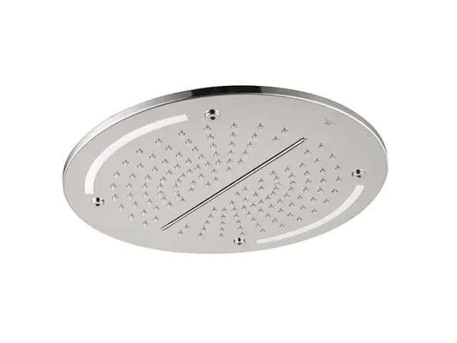 NOKEN RONDO Верхний душ встраиваемый в потолок д.40 см, хромотерапия, полир. сталь