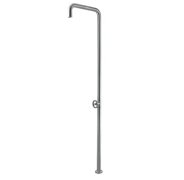 NOKEN ROUND INOX Душевая стойка напольная, 7,31 л/мин, браш. нержавеющая сталь 316