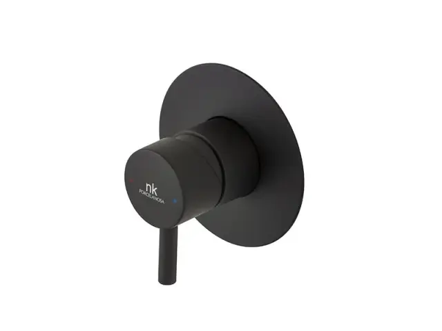 NOKEN ROUND Внешняя часть смесителя для душа на 1 потребитель, черный матовый