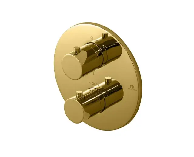 NOKEN ROUND Внешняя часть термостата, золото