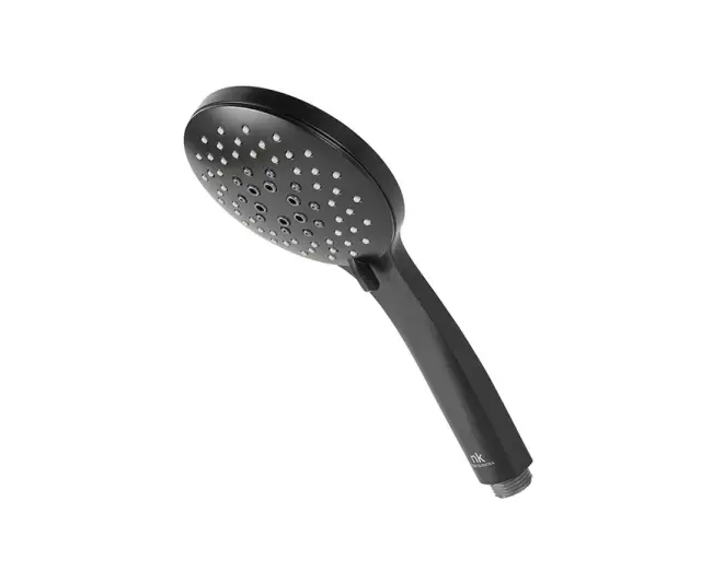 NOKEN ROUND Ручной душ с переключателем на 5 функций, 8,7 л/мин, чёрный матовый
