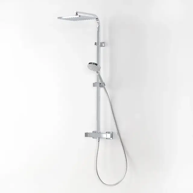 NOKEN TEC SQUARE THERMOSTATIC Душевая стойка с термостатическим смесителем, хром