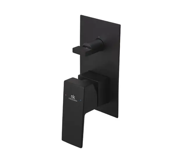 NOKEN SQUARE Внешняя часть, встроенного смесителя для душа, черный матовый