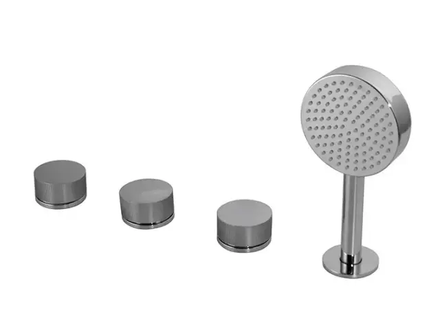 NOKEN TONO Смеситель на борт ванны на 4 отв., хром