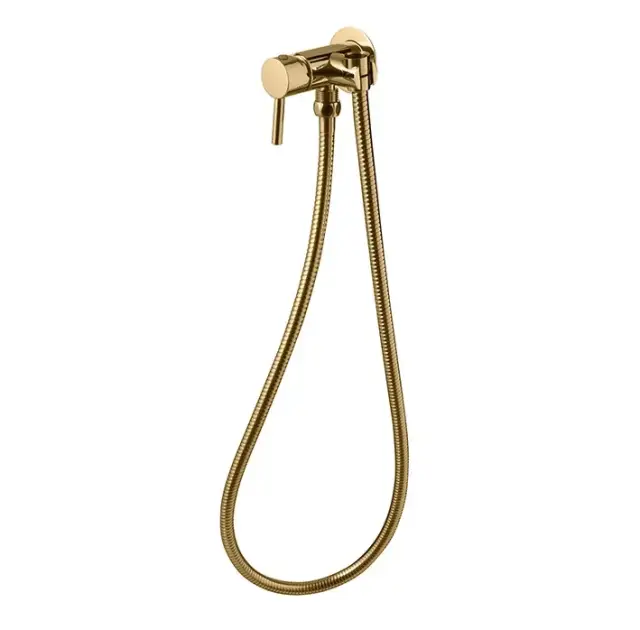 NOKEN Внешняя часть смесителя для гигиенического душа, шланг 125 см, 8,6 л/мин, золото