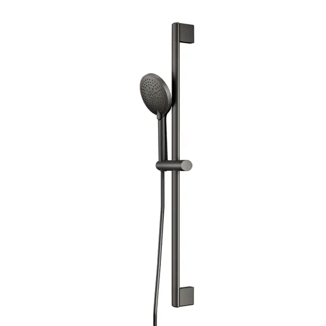 NOKEN OVAL Набор для душа БЕЗ подвода воды, душ 3 режима, шланг PVC 150 см, чёрный матовый