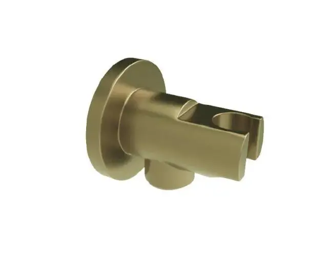 NOKEN MINIMAL Настенный держатель для ручного душа с подводом воды, браш. латунь