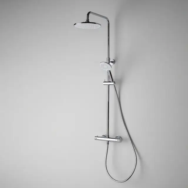 NOKEN SMART N Душевая стойка термостатическая с верхним 225 и ручным многофункциональным душем, хром