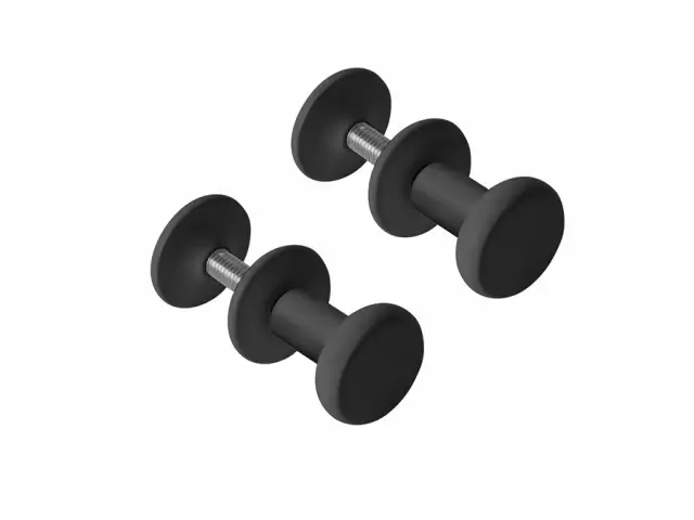 NOKEN Набор из 2-х крючков для радиатора ESSENCE C, черный