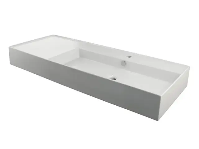 NOKEN ESSENCE C Раковина подвесная с перемещенным углублением направо 120 см, белый