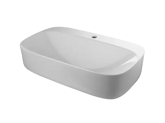 NOKEN ARQUITECT Раковина накладная на столешницу, 70x42, без перелива, 1 отв, белый