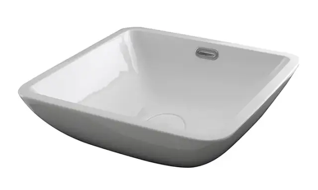 NOKEN FORMA SQUARE Раковина настольная 40x40 см, с переливом, без креплений, белый