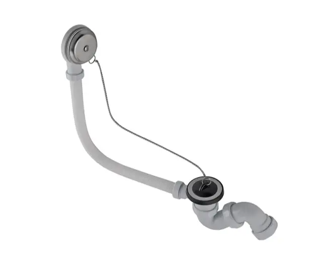 NOKEN ACORE L-50 Слив-перелив для ванны, с цепочкой, хром